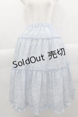 m petit by misako / NINA'S RVパニエスカート  サックスＸアイボリー I-25-04-12-118-LO-SK-HD-ZI