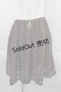 Leur Getter / 板チョコシフォンスカート  ブラウン I-25-04-12-119-LU-PA-HD-ZI