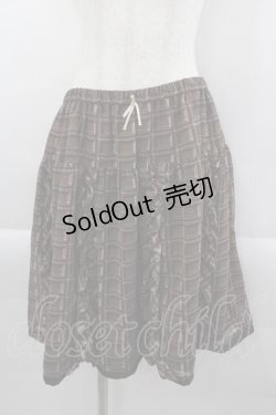 画像1: Leur Getter / 板チョコシフォンスカート  ブラウン I-25-04-12-119-LU-PA-HD-ZI