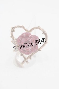 画像1: MILK / ローズinハートリング 11号 ピンクゴールド I-25-04-12-011-ML-AC-HD-ZI