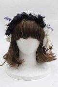 MR corset / ウィングヘッドドレスカチューシャ  ネイビーＸ白 I-25-04-12-042-PU-AC-HD-ZI