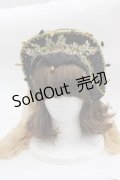 LOLITAその他(お買取対象外) / チュールレース重ねヘッドドレス  黒ｘゴールド I-25-04-12-043-LO-AC-HD-ZI