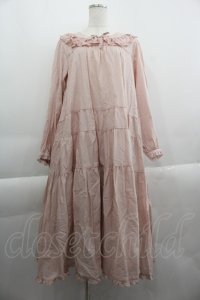 PINK HOUSE / フリル襟付きローンミディワンピース  ピンク I-25-04-16-072-LO-OP-HD-ZI