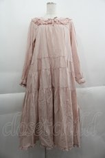 画像1: PINK HOUSE / フリル襟付きローンミディワンピース  ピンク I-25-04-16-072-LO-OP-HD-ZY (1)