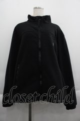NieR Clothing / 裏起毛うさぎ刺繍ブルゾン  黒Ｘブラウン I-25-04-16-080-PU-JA-HD-C045