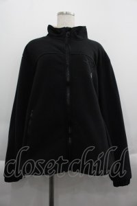 NieR Clothing / 裏起毛うさぎ刺繍ブルゾン  黒Ｘブラウン I-25-04-16-080-PU-JA-HD-C045