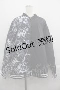 NieR Clothing / 2トーン切替ブルゾン  黒Ｘ白 I-25-04-16-081-PU-JA-HD-ZI