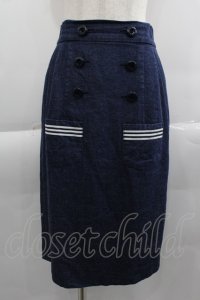 MILK / Sailorタイトスカート  青デニム I-25-04-16-092-ML-SK-HD-ZI