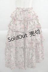 PINK HOUSE / バラの森柄スカート  ピンク I-25-04-16-096-LO-SK-HD-ZI