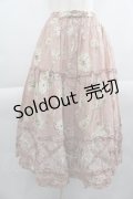 PINK HOUSE / ティーカッププリントパッチワークスカート  ピンク I-25-04-16-099-LO-SK-HD-ZI