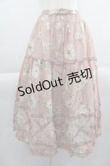 PINK HOUSE / ティーカッププリントパッチワークスカート  ピンク I-25-04-16-099-LO-SK-HD-ZI