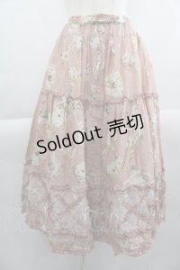 PINK HOUSE / ティーカッププリントパッチワークスカート  ピンク I-25-04-16-099-LO-SK-HD-ZI