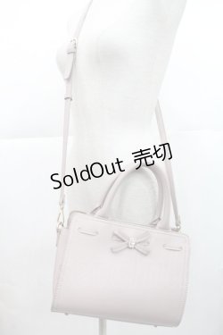 画像1: m petit by misako / リボンビジュー2WAYバッグ  ピンク I-25-04-16-103-LO-BG-HD-ZT286