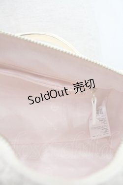 画像4: Maison de FLEUR / モノグラムロールケーキショルダーバッグ  アイボリーＸ赤 I-25-04-16-105-LO-BG-HD-ZI