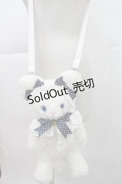画像1: BABY,THE STARS SHINE BRIGHT / ねこくみゃポシェット  白Ｘ紺 I-25-04-16-106-BA-BG-HD-ZT170