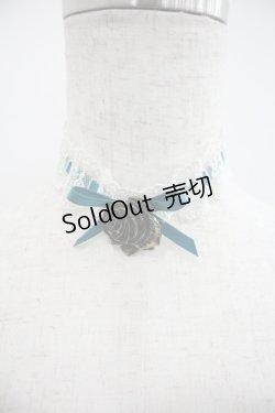 画像1: Moi-meme-Moitie / ローズリボンチョーカー  グリーン I-25-04-16-110-MO-AC-HD-ZI