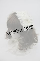 BABY,THE STARS SHINE BRIGHT / はしごレースのスピンドールヘッドドレス  生成り I-25-04-16-115-BA-ZA-HD-ZI