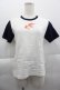 画像1: Powder / 金魚プリントTシャツ S 白Ｘ紺 I-25-04-16-028-LO-TO-HD-ZI (1)