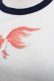 画像3: Powder / 金魚プリントTシャツ S 白Ｘ紺 I-25-04-16-028-LO-TO-HD-ZI (3)