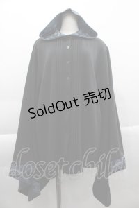 NieR Clothing / 総柄フード着物袖パーカー  黒Ｘ青 I-25-04-16-032-PU-TO-HD-ZI