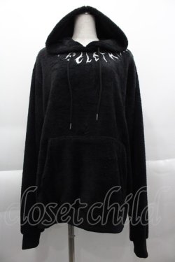 画像1: NieR Clothing / ボア薔薇刺繍パーカー  黒 I-25-04-16-033-PU-TO-HD-ZT111