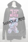 MILKBOY / NEVER SAY NEVER HOODIE  ブラック I-25-04-16-035-MB-TO-HD-ZI