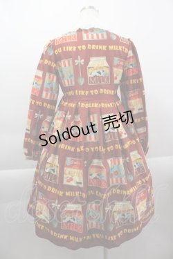 画像2: Benny's Desire / MILKプリントワンピース  赤 I-25-04-16-039-LO-OP-HD-ZI