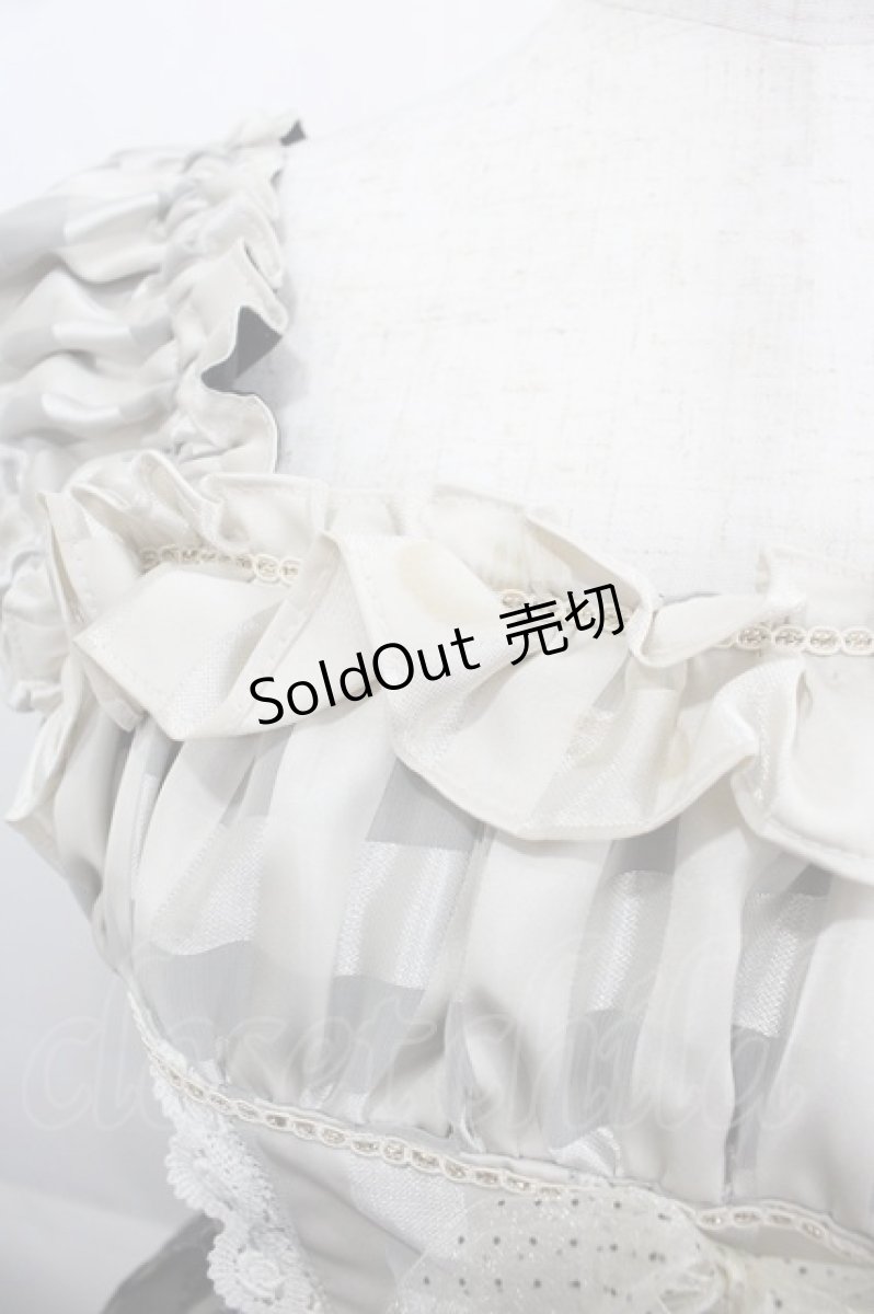 画像3: BABY,THE STARS SHINE BRIGHT / ユキノナミダヒメ柄Bright Checkジャンパースカート  グレーＸ黒 I-25-04-19-049-BA-OP-HD-ZI (3)