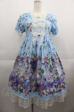 画像1: BABY,THE STARS SHINE BRIGHT / ALICEドットチュールワンピース  サックス I-25-04-19-058-BA-OP-HD-ZI