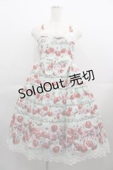 BABY,THE STARS SHINE BRIGHT / チェリーランデヴー〜BABY CHERRY の恋の始まり〜柄ジャンパースカートII  ミント I-25-04-19-062-BA-OP-HD-ZY