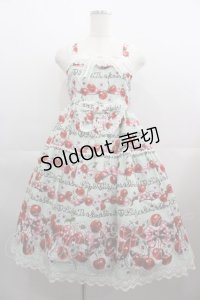 BABY,THE STARS SHINE BRIGHT / チェリーランデヴー〜BABY CHERRY の恋の始まり〜柄ジャンパースカートII  ミント I-25-04-19-062-BA-OP-HD-ZY