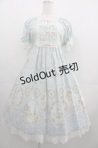 ALICE and the PIRATES / 星降る月夜のセイレーン柄ワンピース  サックス I-25-04-19-071-PA-OP-HD-ZI