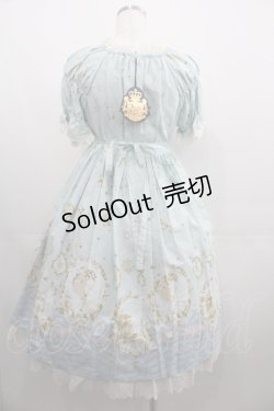 画像2: ALICE and the PIRATES / 星降る月夜のセイレーン柄ワンピース  サックス I-25-04-19-071-PA-OP-HD-ZI