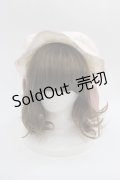 axes femme kawaii / ドットチュールフリルカチューシャ  ピンク I-25-04-19-007-AX-AC-HD-ZI