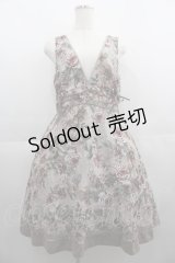axes femme / アンティーク柄ジャンドレ  グレーＸ赤 I-25-04-19-103-AX-OP-HD-ZI