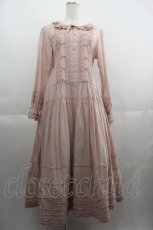 画像1: PINK HOUSE / はしごリボンローンワンピース  ピンク I-25-04-19-110-LO-OP-HD-ZY (1)