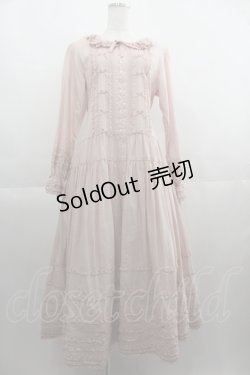 画像1: PINK HOUSE / はしごリボンローンワンピース  ピンク I-25-04-19-110-LO-OP-HD-ZY