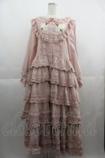 画像1: PINK HOUSE / ホワイトローズ刺繍使いワンピース  ピンク I-25-04-19-111-LO-OP-HD-ZY (1)
