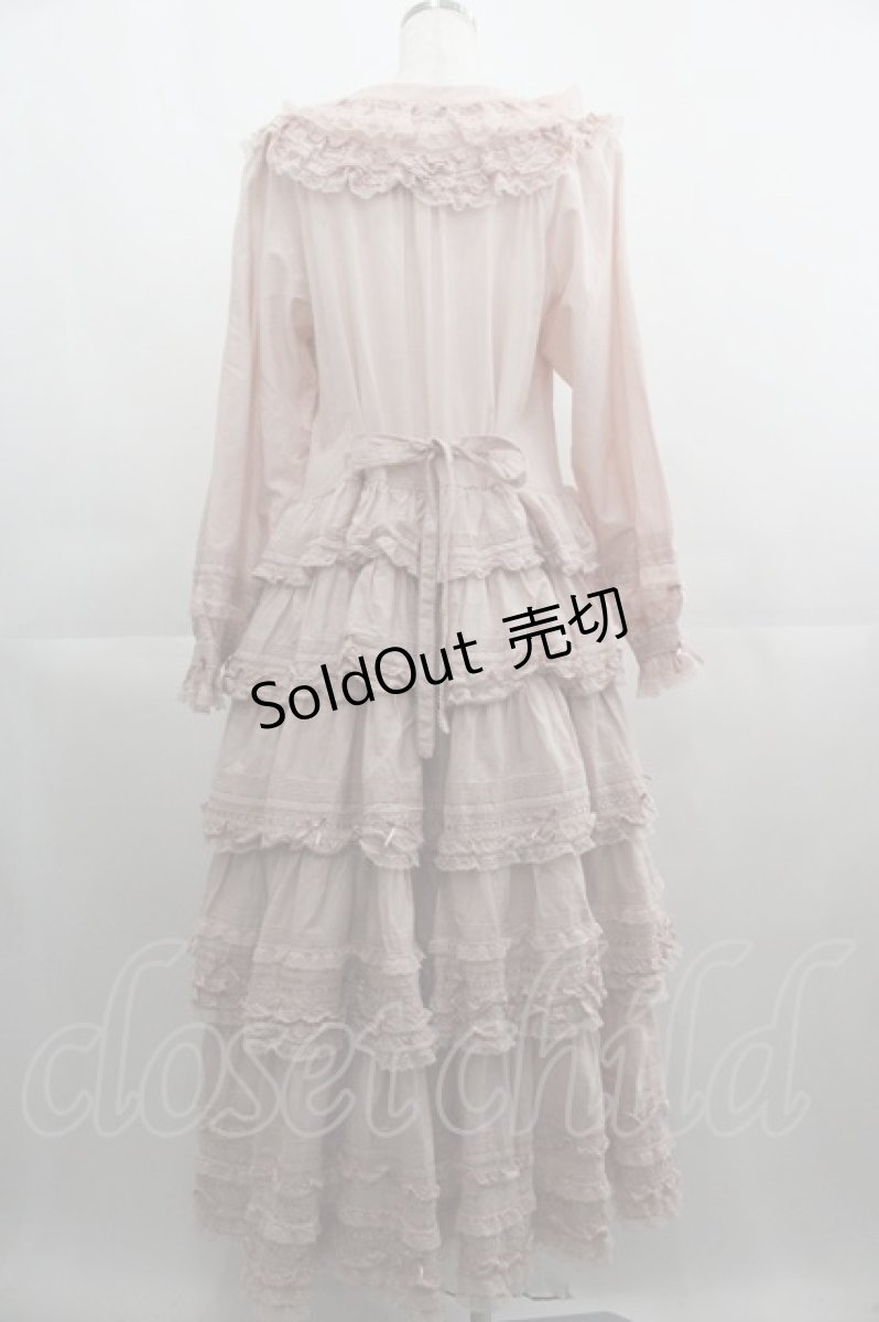 画像2: PINK HOUSE / ホワイトローズ刺繍使いワンピース  ピンク I-25-04-19-111-LO-OP-HD-ZY (2)