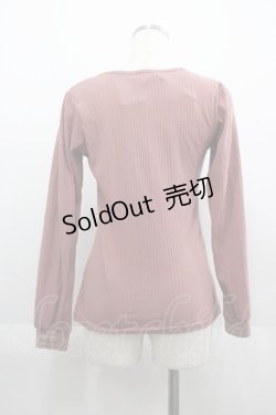 画像2: 【SALE】axes femme / スクエアレースお花付インナー  ピンク I-25-04-19-011-AX-TO-HD-ZT176