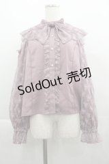 axes femme kawaii / ブルーミングレースブラウス  ラベンダー I-25-04-19-013-AX-BL-HD-ZI