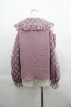 画像2: axes femme kawaii / ブルーミングレースブラウス  ラベンダー I-25-04-19-013-AX-BL-HD-ZI