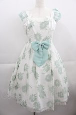 画像1: Angelic Pretty / Elegant Floraジャンパースカート  白Ｘミント I-25-04-19-025-AP-OP-HD-ZI (1)