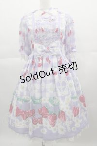 Angelic Pretty / チェリーマルグリットワンピース  ラベンダー I-25-04-19-037-AP-OP-HD-ZI