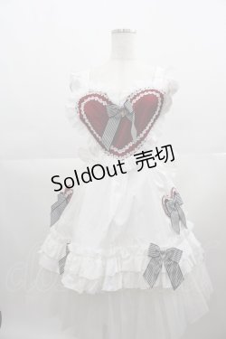 画像1: BABY,THE STARS SHINE BRIGHT / アリスの HEART TRUMP エプロン  白Ｘ赤 I-25-04-19-038-BA-ZA-HD-ZI