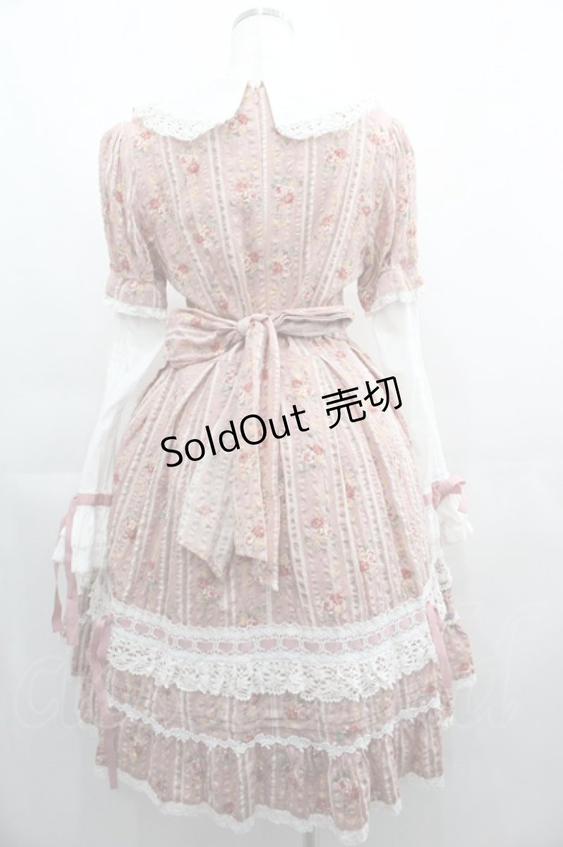 画像2: BABY,THE STARS SHINE BRIGHT / フラワーブーケワンピース  ピンクＸ白 I-25-04-21-049-BA-OP-HD-ZI (2)