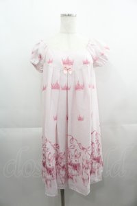 Emily Temple cute / Crown BUNNYワンピース  ピンク I-25-04-21-060-ET-OP-HD-ZI