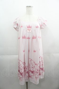 画像1: Emily Temple cute / Crown BUNNYワンピース  ピンク I-25-04-21-060-ET-OP-HD-ZI