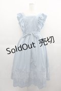 axes femme POETIQUE / トランプ刺繍エプロンワンピース M ライトブルー I-25-04-21-063-AX-OP-HD-ZI