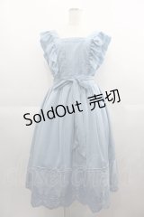 axes femme POETIQUE / トランプ刺繍エプロンワンピース M ライトブルー I-25-04-21-063-AX-OP-HD-ZI